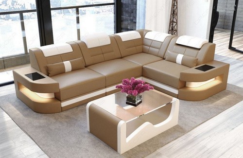 Sofa leather couch corner - leather,