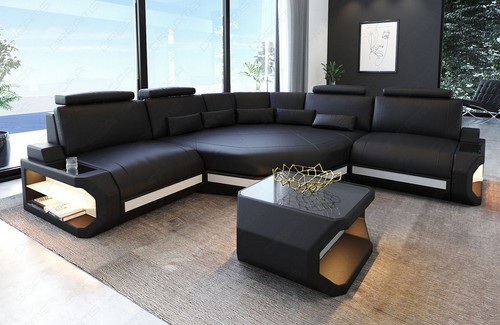 Corner sofa couch leather - corner,
