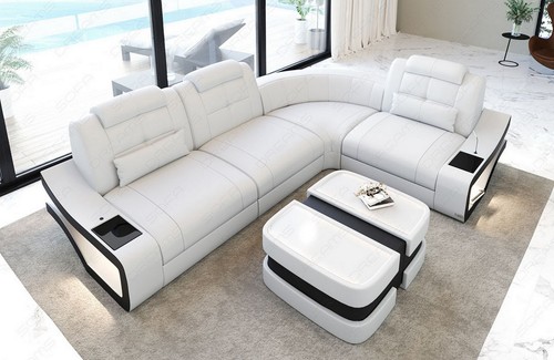 Corner sofa leather - ,