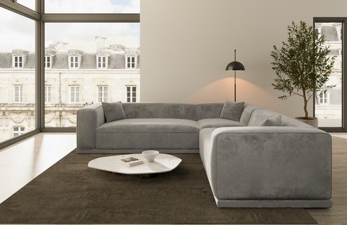 Couch corner sofa - sofa, fabric