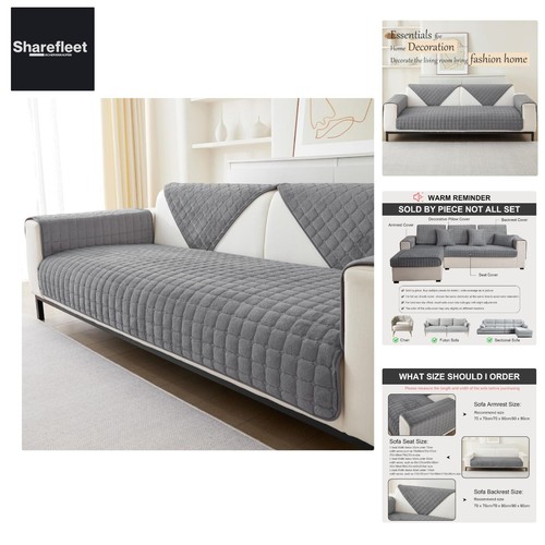 Flannel sofa cover 3 4 - cover, 2