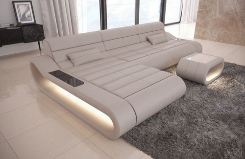 Sofa leather corner couch - leather,