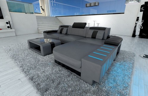 Sofa leather corner couch - corner,