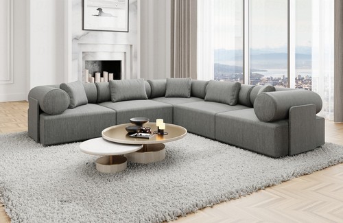 Couch corner sofa - sofa, fabric