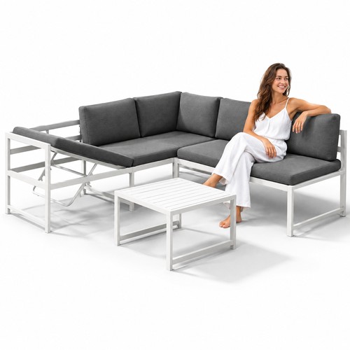 Lounge set chairs aluminium - set, of