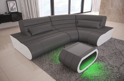 Leather sofa corner - sofa,