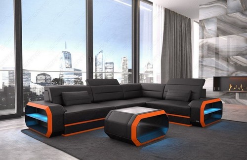 Sofa corner couch leather sofa