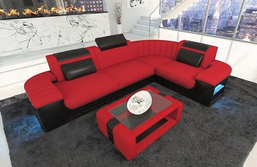 Corner sofa upholstered - ,