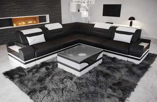 Corner sofa leather - ,