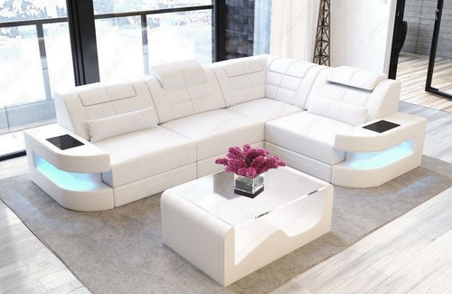 Leather sofa luxury couch - leather,