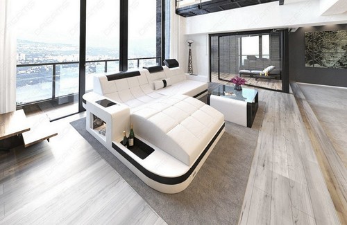 Sofa leather corner - sofa,