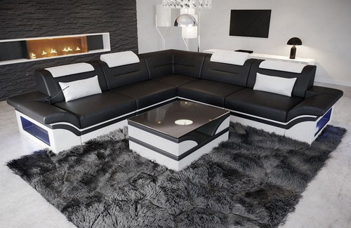 Leather corner sofa modern - corner,
