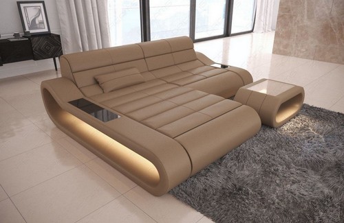 Leather corner sofa - corner, design